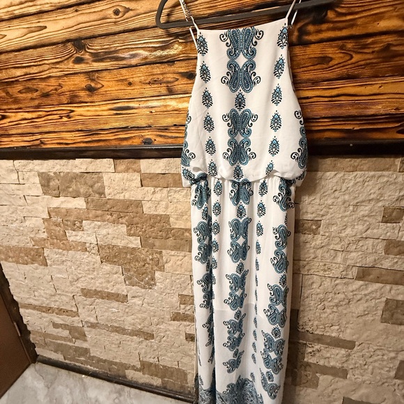 White House Black Market Paisley Maxi Dress Plus Size 14 - Picture 4 of 8